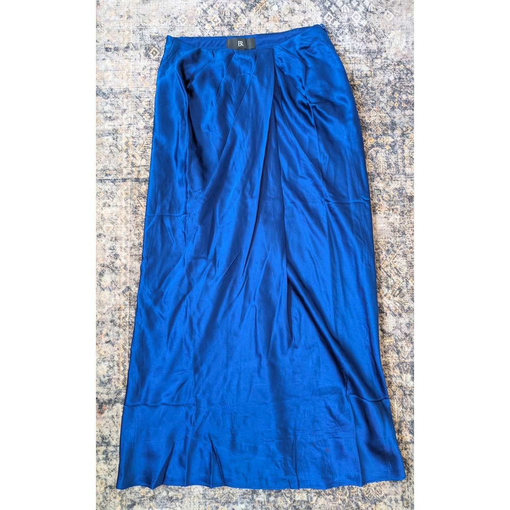 NWT Banana Republic 100% Silk Mini Slip Dress Royal Blue Sapphire Women's XS